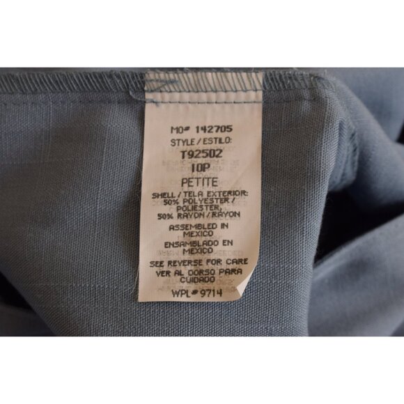 Vintage 90s Blue Lightweight Blazer by Sag Harbor size 10P - Picture 8 of 9